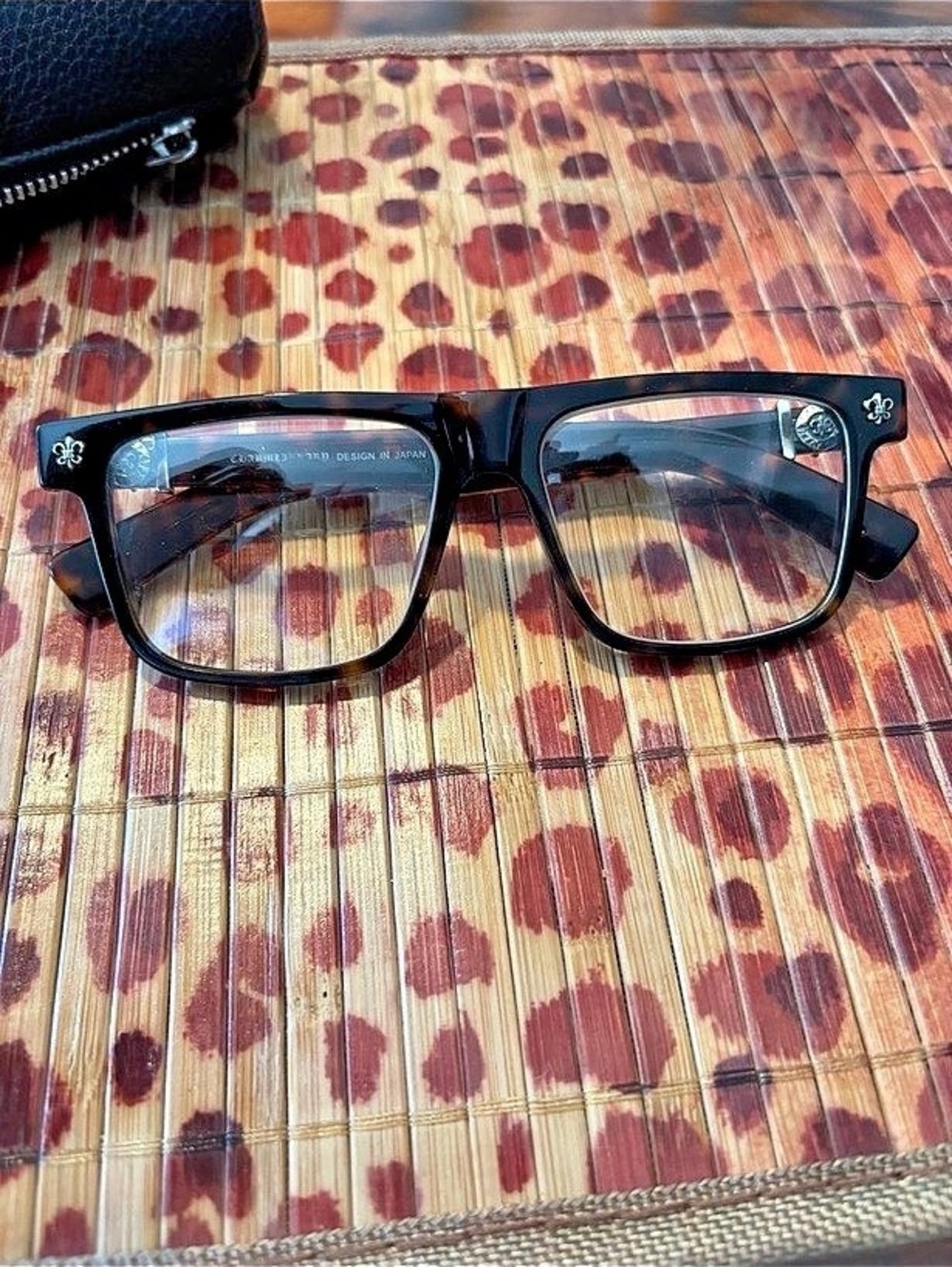 Chrome hearts glasses silver & tortoise frames